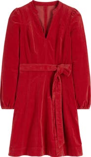 Boden Ros Long Sleeve Corduroy Dress