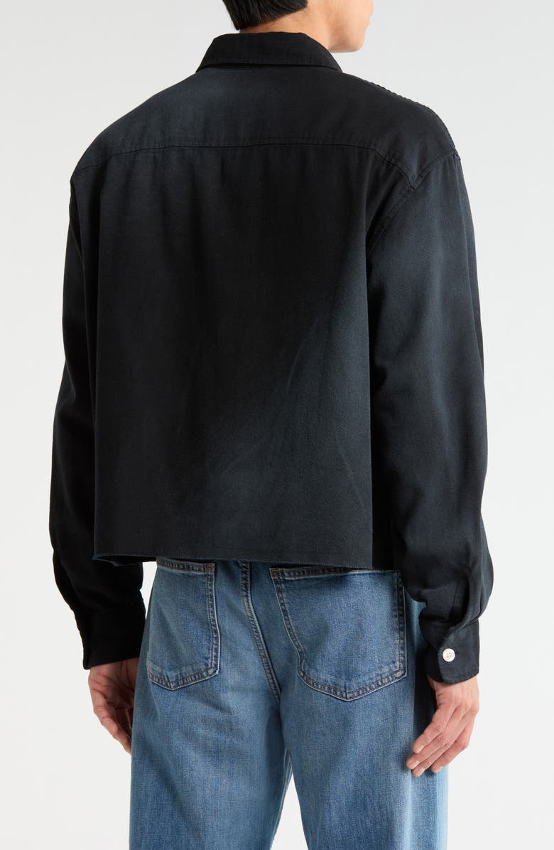 PacSun Pike Work Button-Up Shirt, Alternate, color, Black