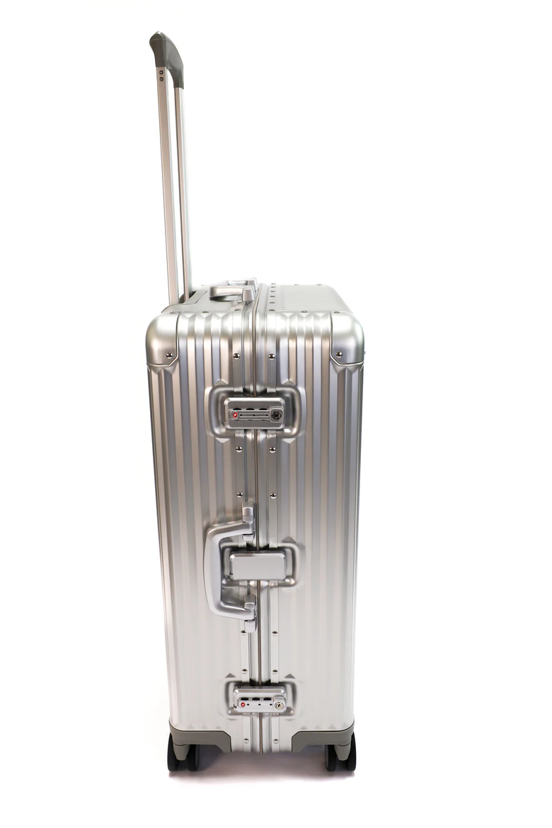 VinAluminum 12-Bottle Wine & Spirits Suitcase for Luxury Travel, Alternate, color, Silver