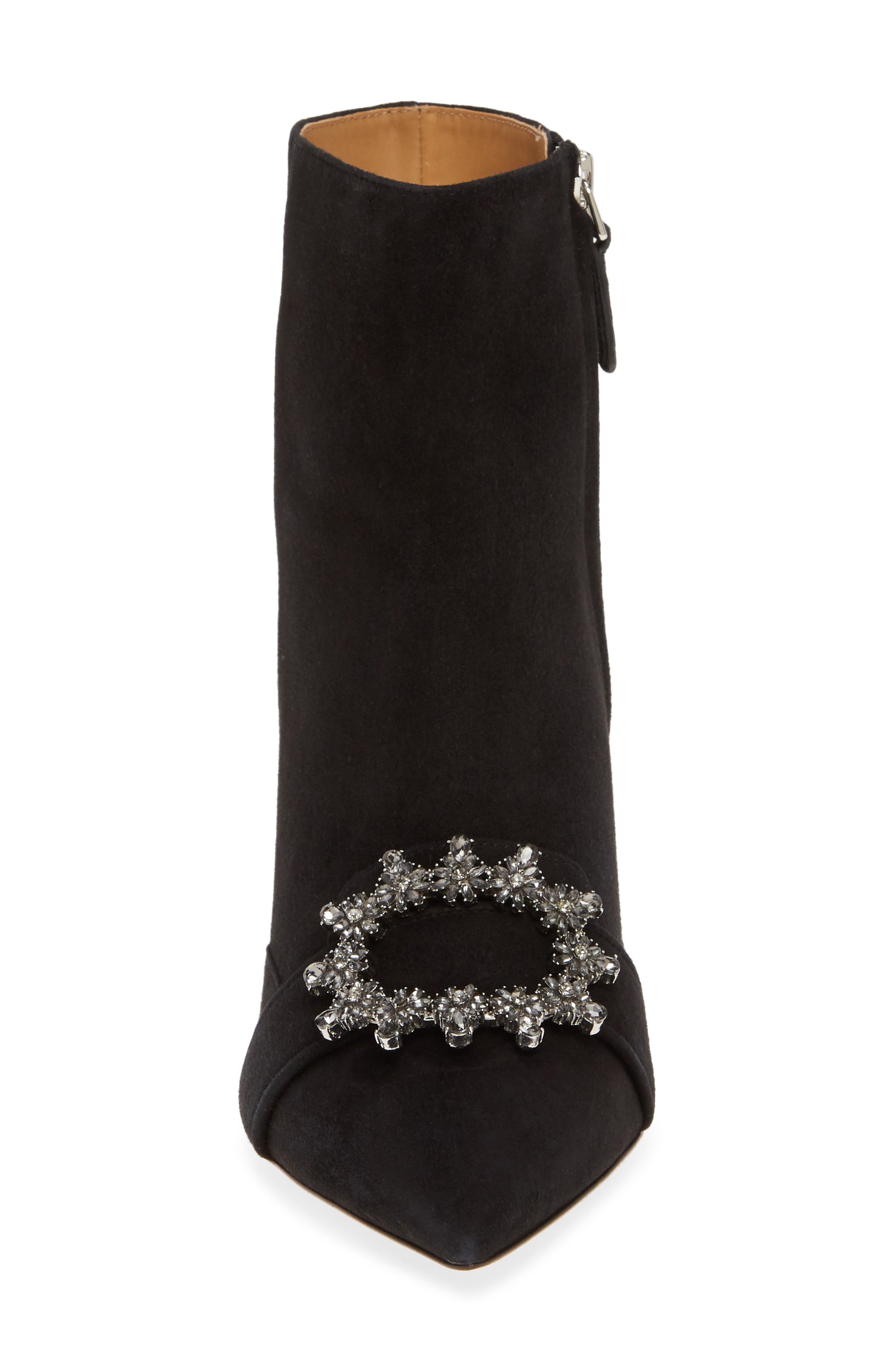 Tory Burch Crystal Buckle Bootie, Alternate, color, 