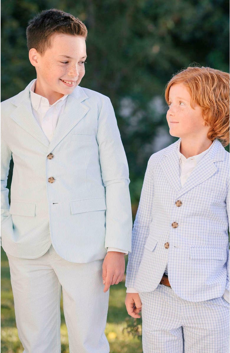 Hope & Henry Boys' Organic Seersucker Suit Pant, Toddler, Alternate, color, Mint Seersucker