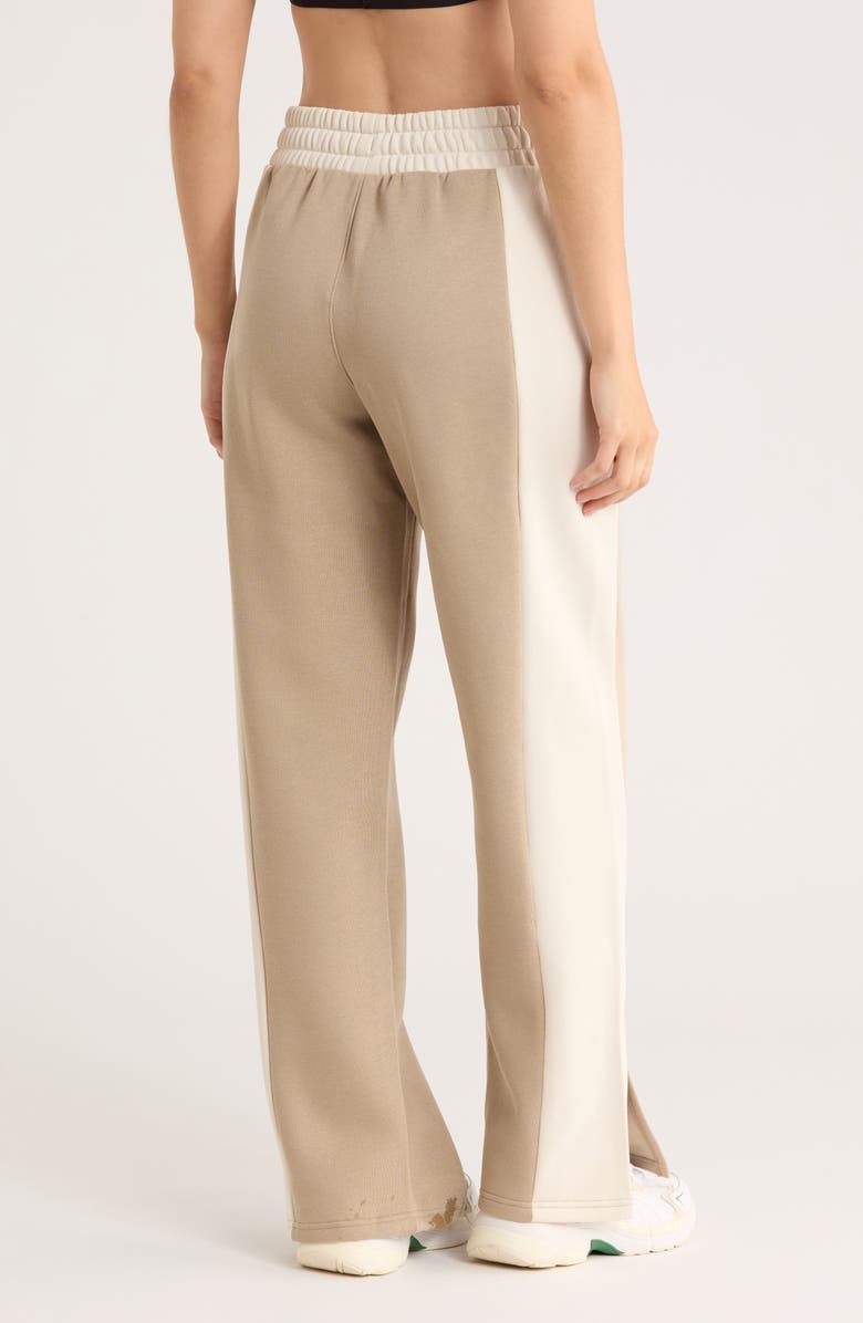 PUMA Split Wide Leg Sweatpants, Alternate, color, Ice Coffee