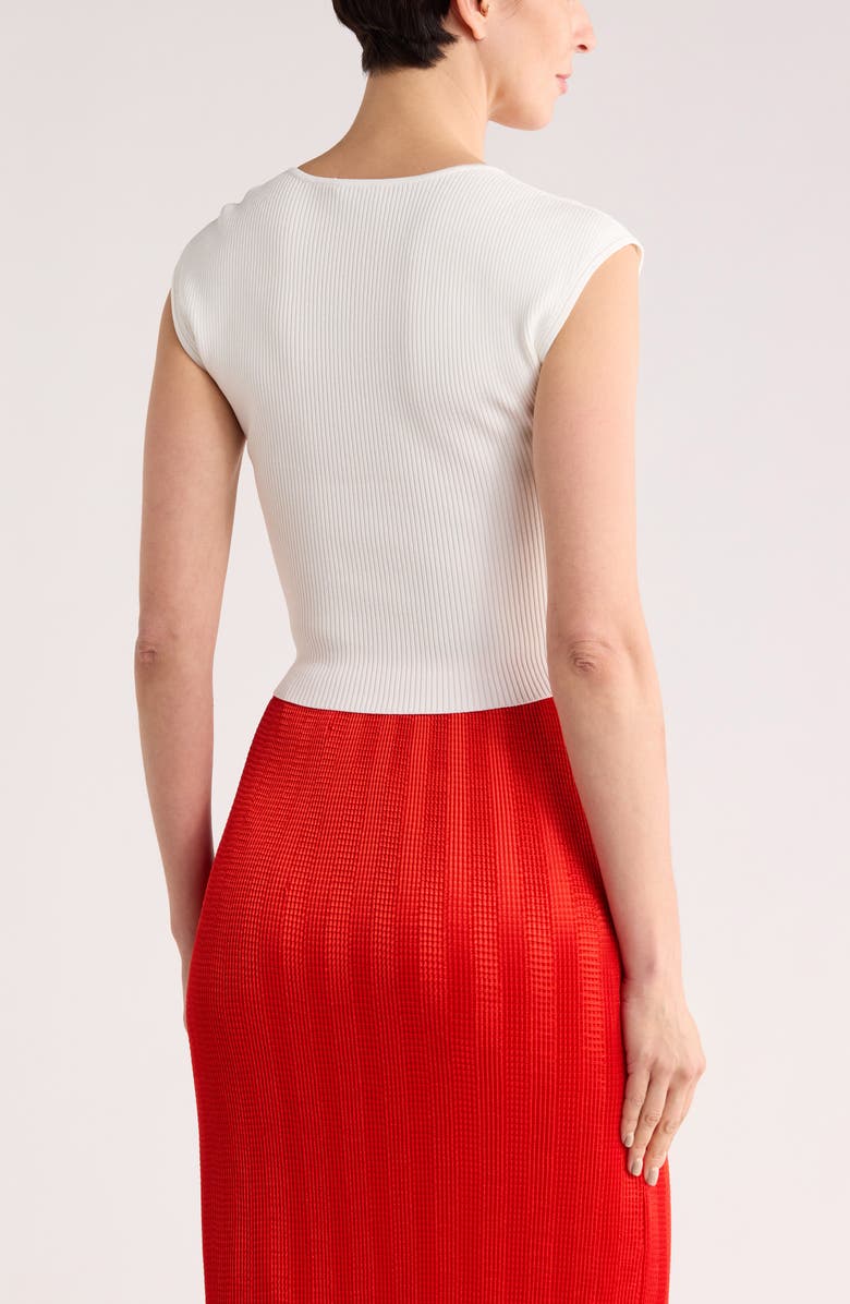 Simkhai Abia Ribbed Crop Top, Alternate, color, White