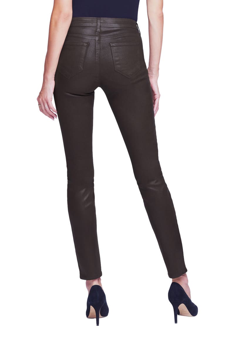 Jyothi High Waist Split Ankle Skinny Jeans, Alternate, color, COCOA COAT