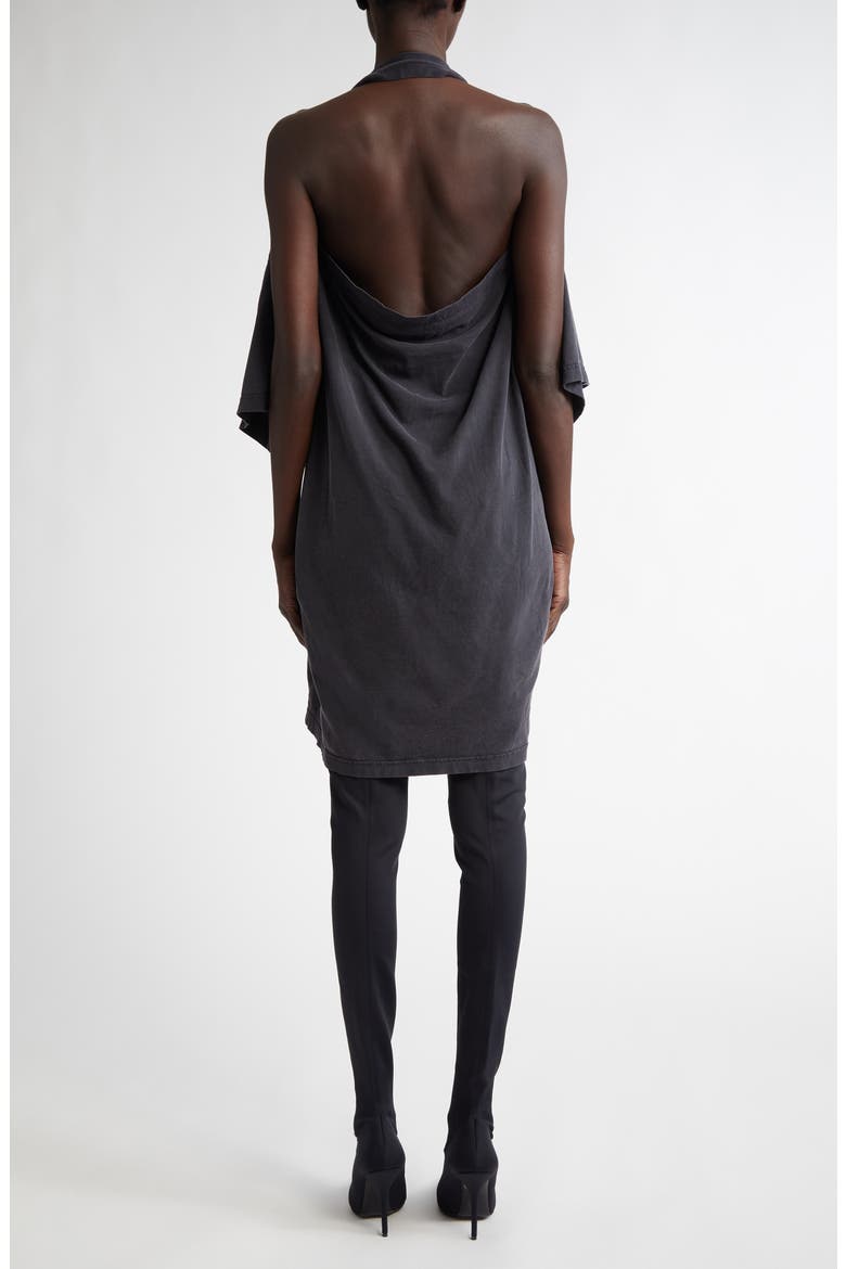 halter t shirt dress Pulled Halter T-Shirt Dress (Women)