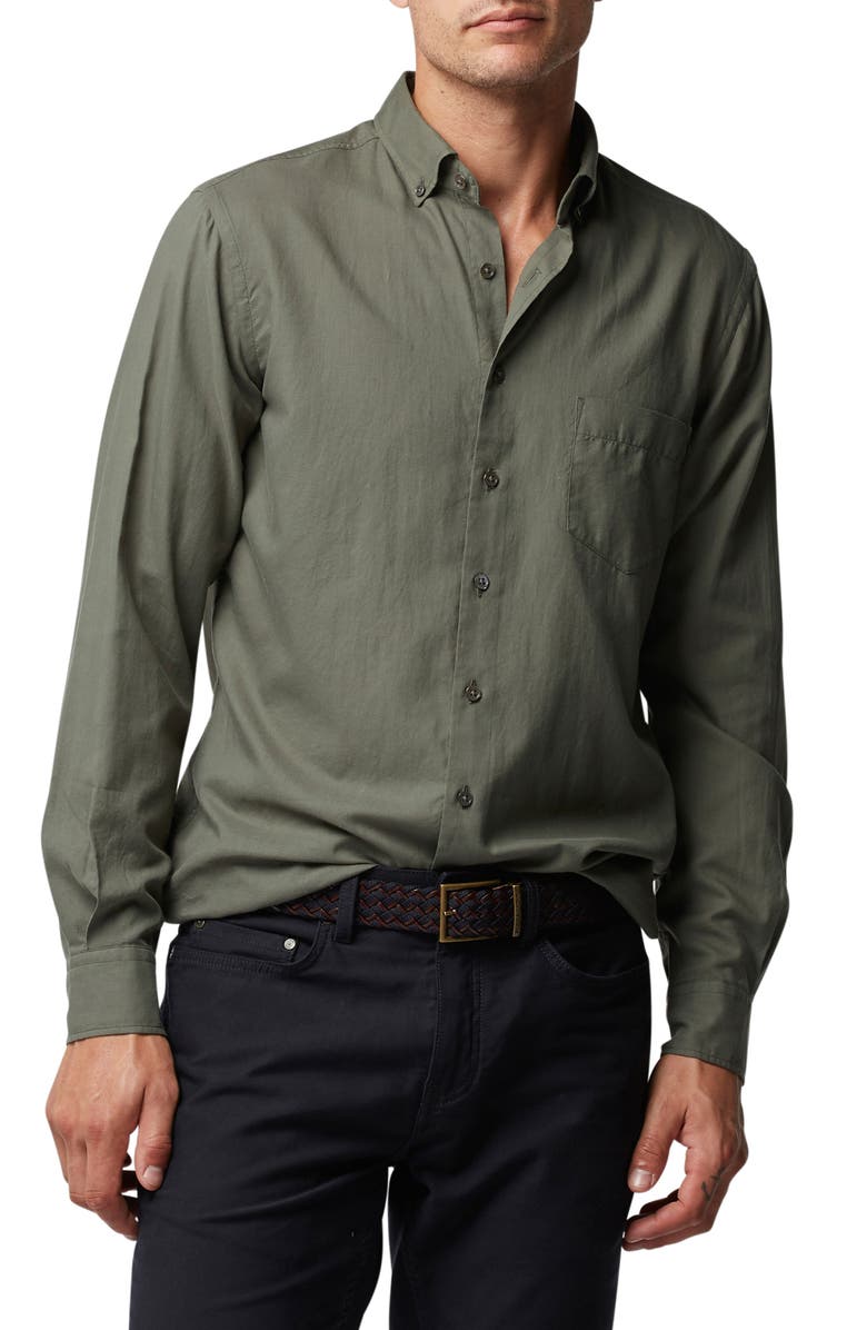 Rodd & Gunn Ben More Sports Fit Solid Button-Down Shirt, Main, color,