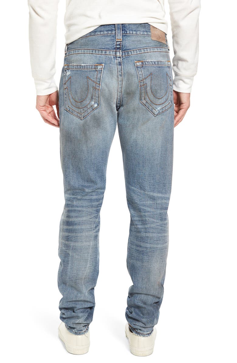 True Religion Brand Jeans Logan Slim Straight Fit Jeans, Alternate, color, 