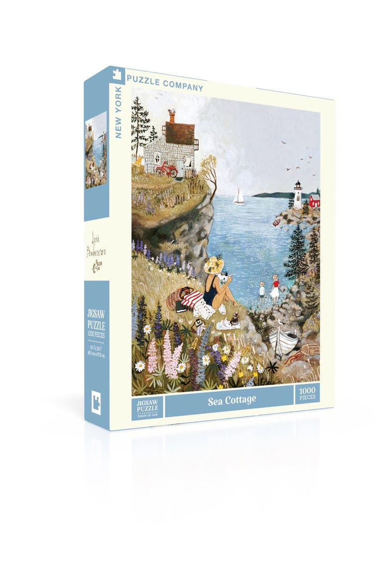 Sea Cottage 1000 Piece Puzzle, Alternate, color, No Color