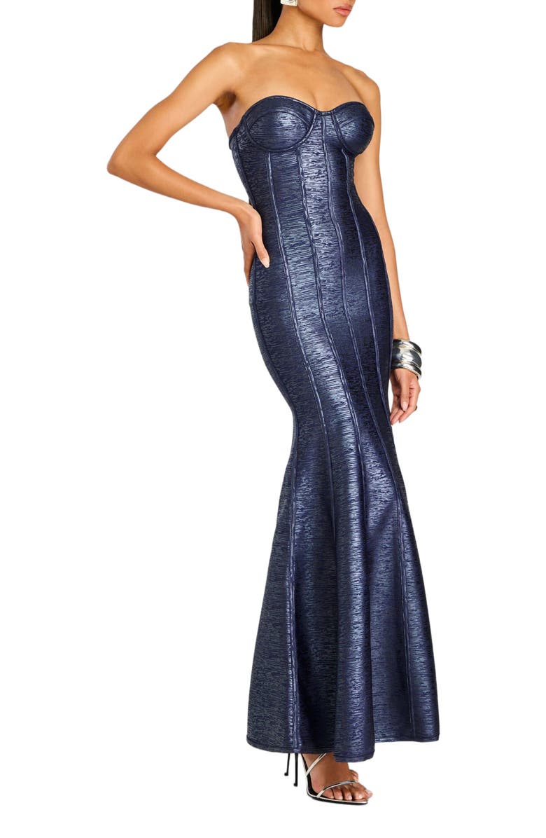 Retrofête Verity Coated Knit Dress, Alternate, color, 