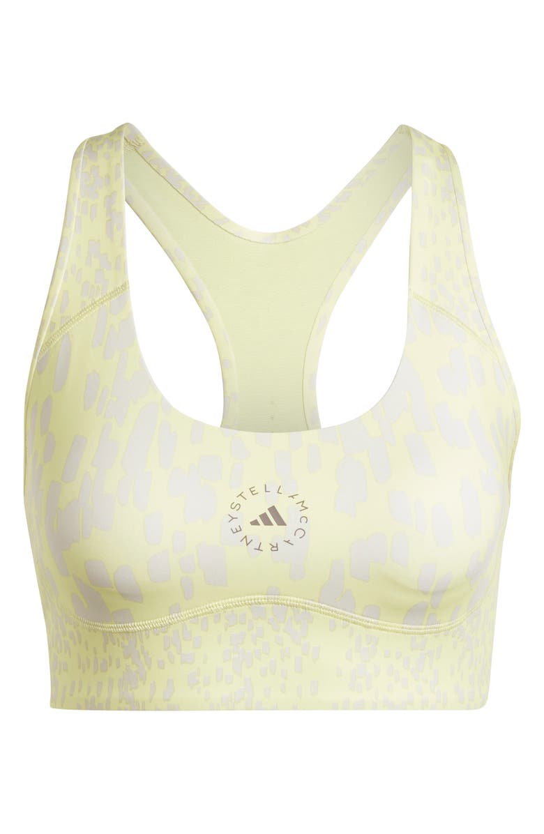 adidas by Stella McCartney TruePurpose Power Impact Training Medium Support Sports Bra, Alternate, color, Blush Yellow