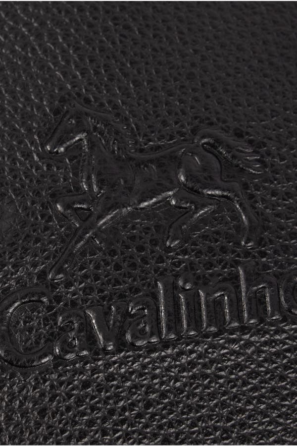 El Cavaleiro Leather Messenger Bag 65, Alternate, color, Black