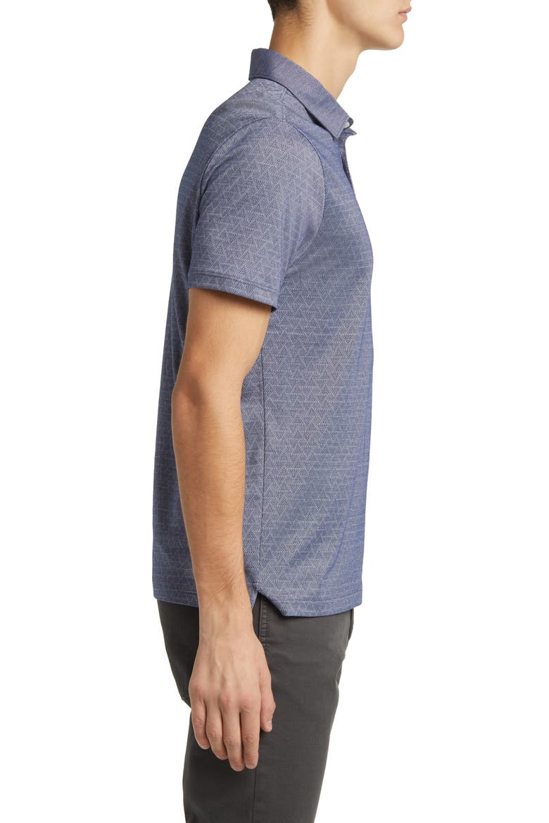 Cormack Geo Pattern Polo, Alternate, color, NAVY