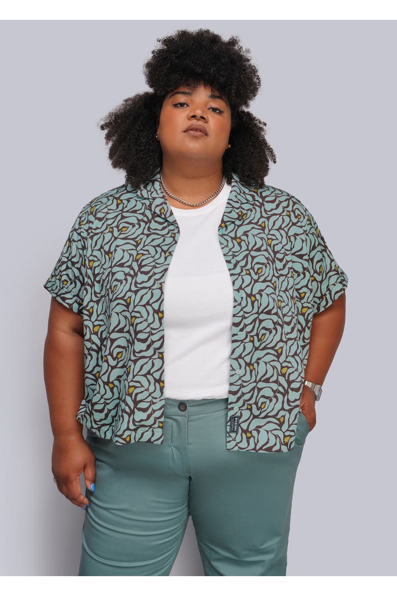 The Everyday Camp Button Up, Alternate, color, PETAL WAVE MOCHA