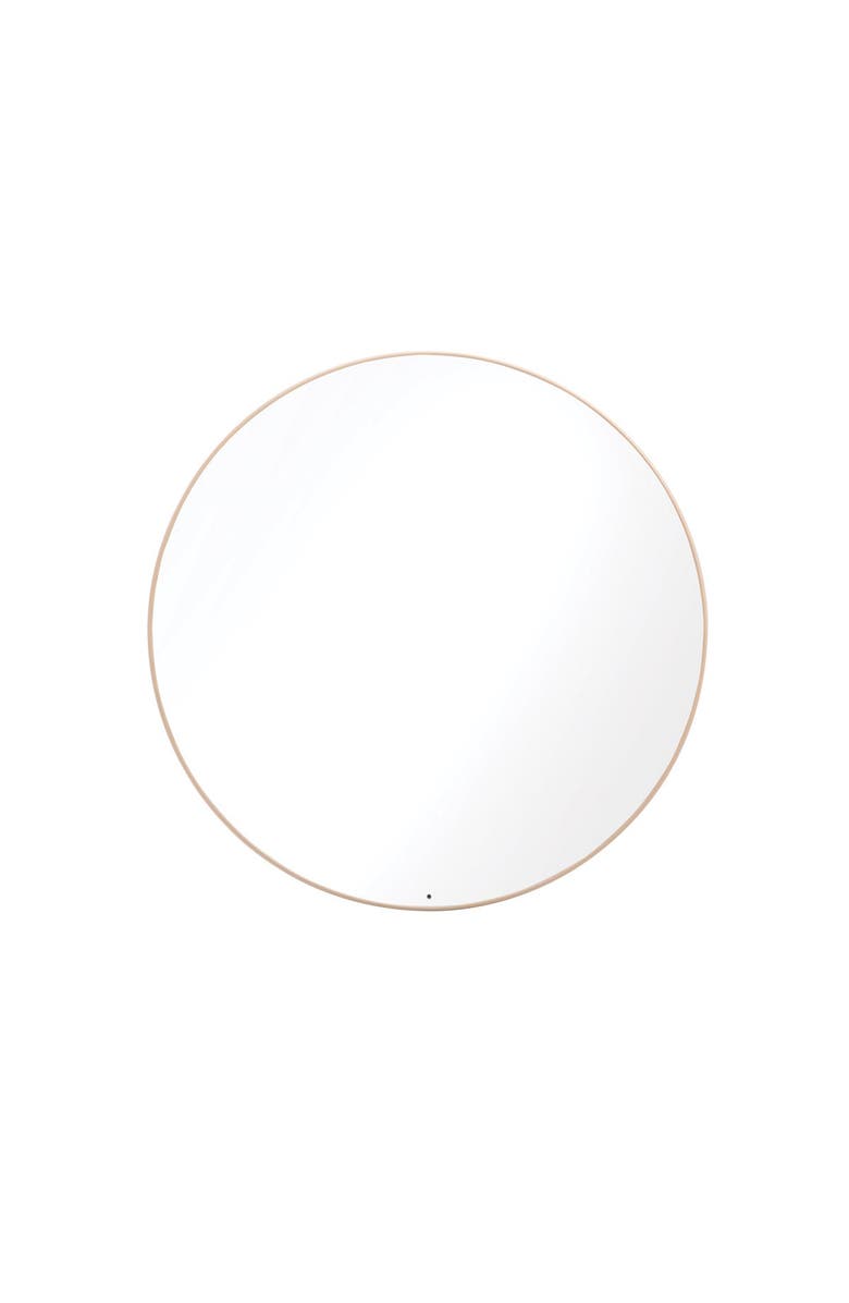 Kaplan Early Learning Company Circular Wall Mounted Mirror, Alternate, color, Brown