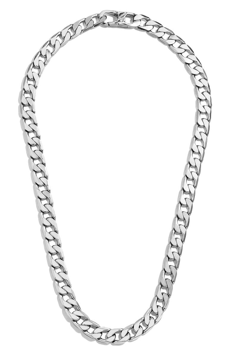 BaubleBar Michel Curb Chain Short Necklace, Main, color, 