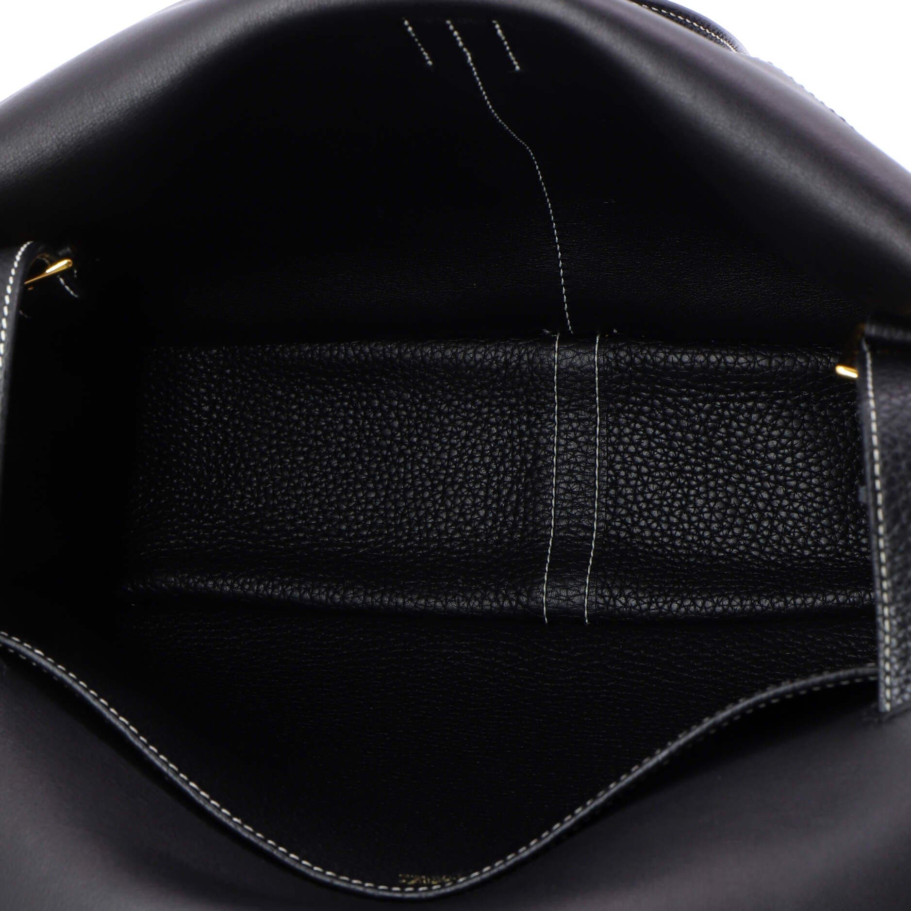 Pre-Owned Hermes Halzan Bag Clemence 31, Alternate, color, Bleu Indigo