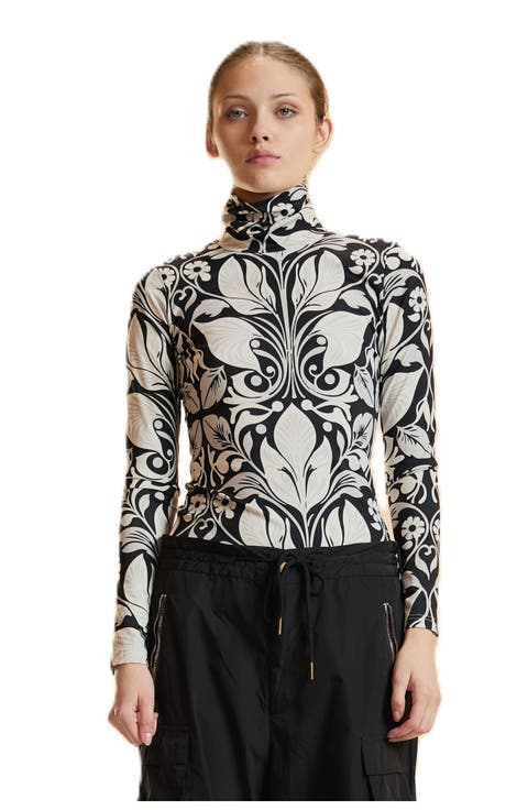 Turtle Neck Lycra Top