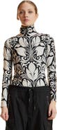 Cynthia Rowley Turtle Neck Lycra Top