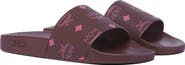 MCM Women's Monogram Print Rubber Slides