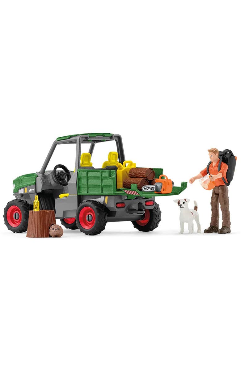 Schleich Farm World Working In The Forest Figurine Playset, Alternate, color, Multicolored