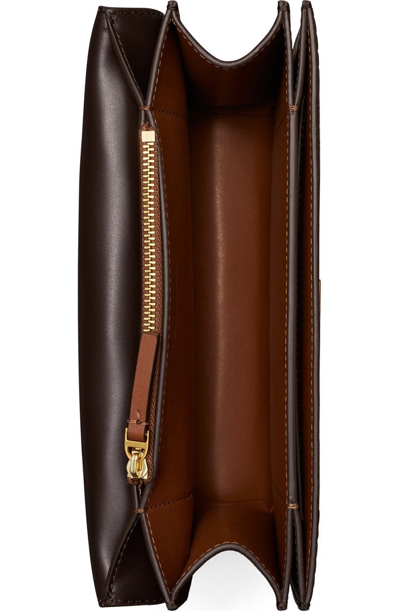 Tory Burch Eleanor Convertible Croc Embossed Leather Shoulder Bag, Alternate, color,