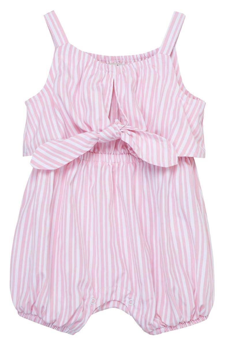 Habitual Kids Stripe Tie Front Bubble Romper, Main, color,