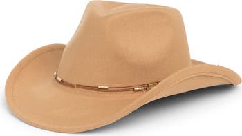 Beaded Trim Cowboy Hat