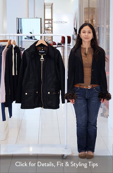 Corduroy Colllar Cotton Canvas Coat