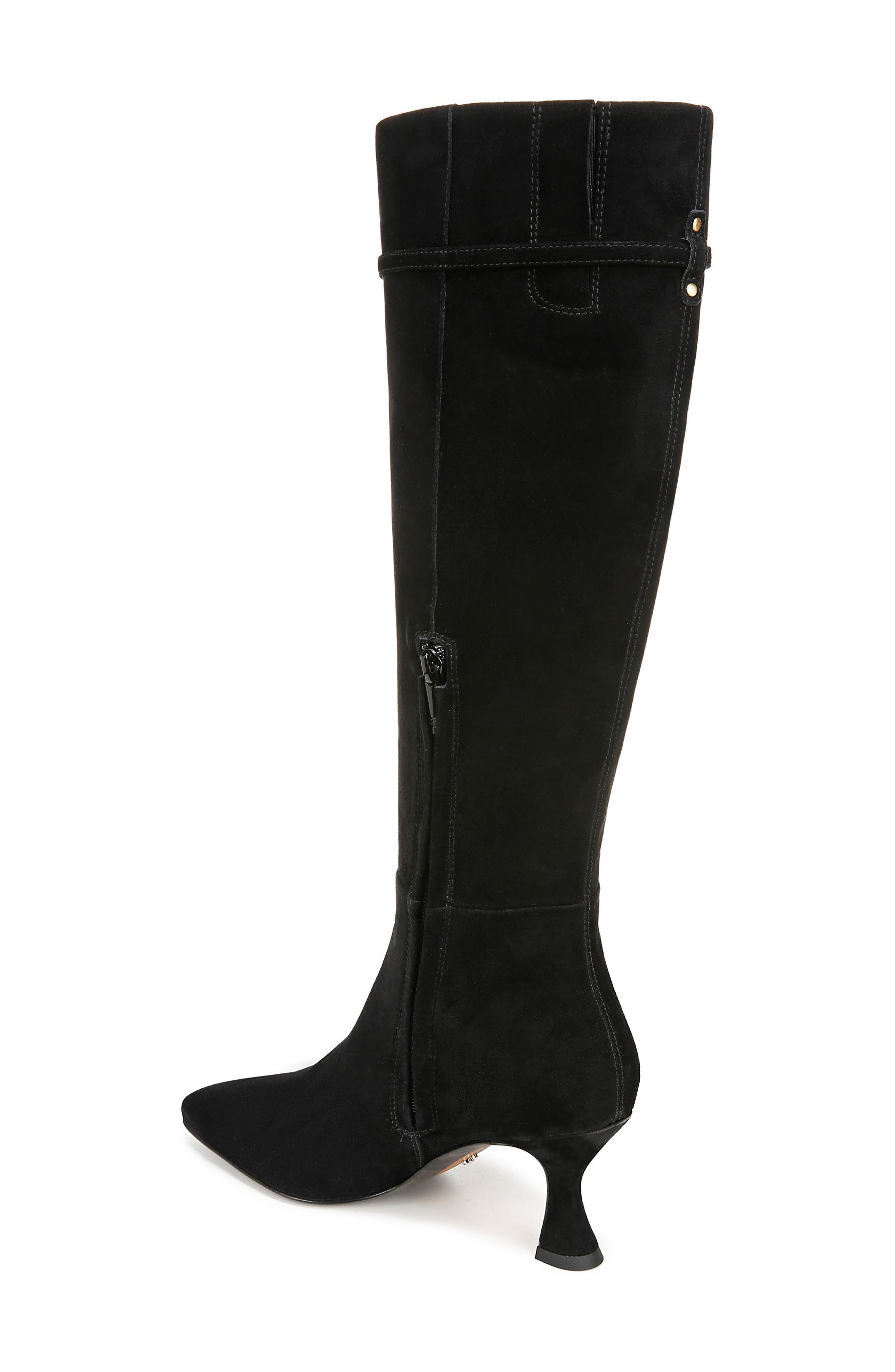 Sam Edelman Lyla Knee High Boot, Alternate, color, Black Suede