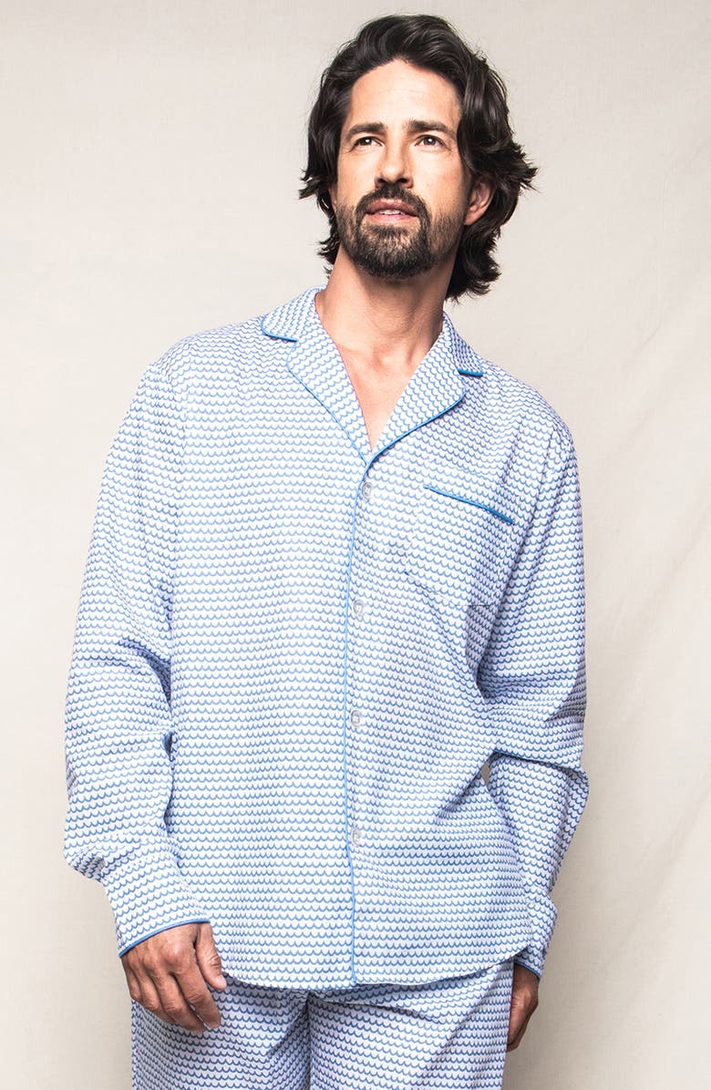 Petite Plume Men's La Mer Pajamas, Alternate, color, 