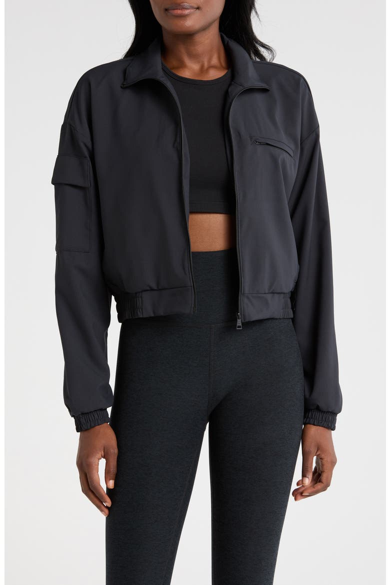 Status Crop Jacket, Main, color, BLACK