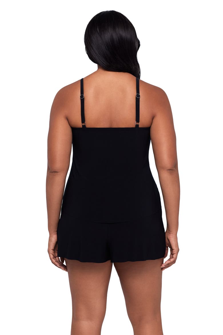 Hank Control Swim Romper with Pockets, Alternate, color, Confetti Dot Ombre