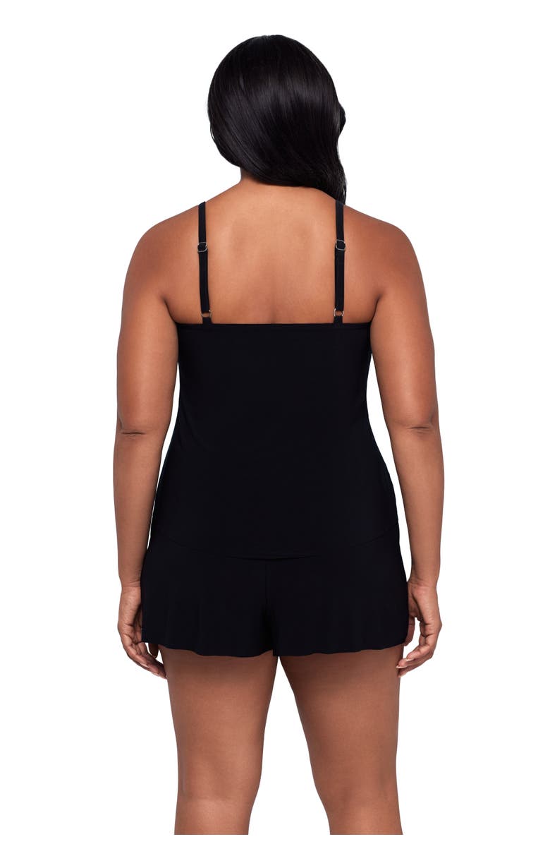 Trimshaper Hank Control Swim Romper with Pockets, Alternate, color, Confetti Dot Ombre