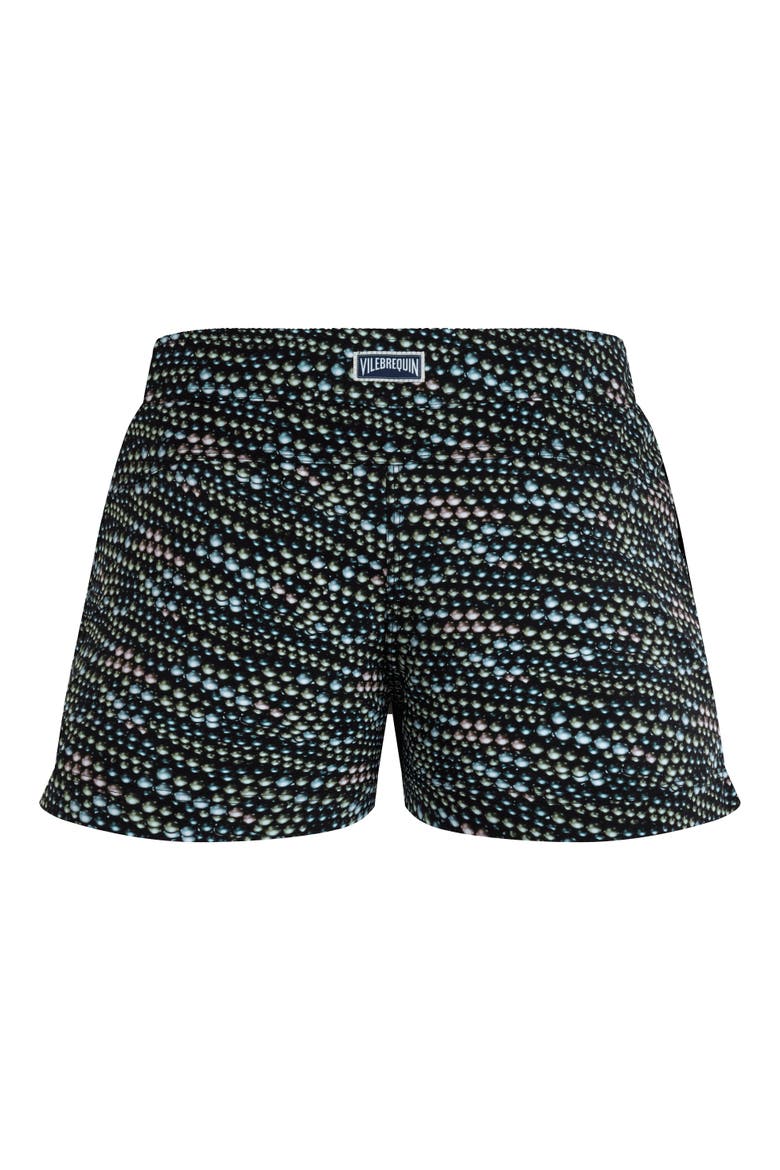 Women's Pearl Stretch Swim Shorts, Alternate, color, NOIR