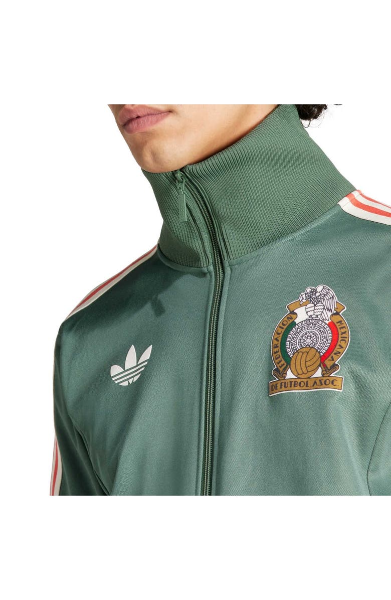 adidas Originals Men's adidas Originals  Green Mexico National Team Beckenbauer Full-Zip Track Jacket, Alternate, color, 