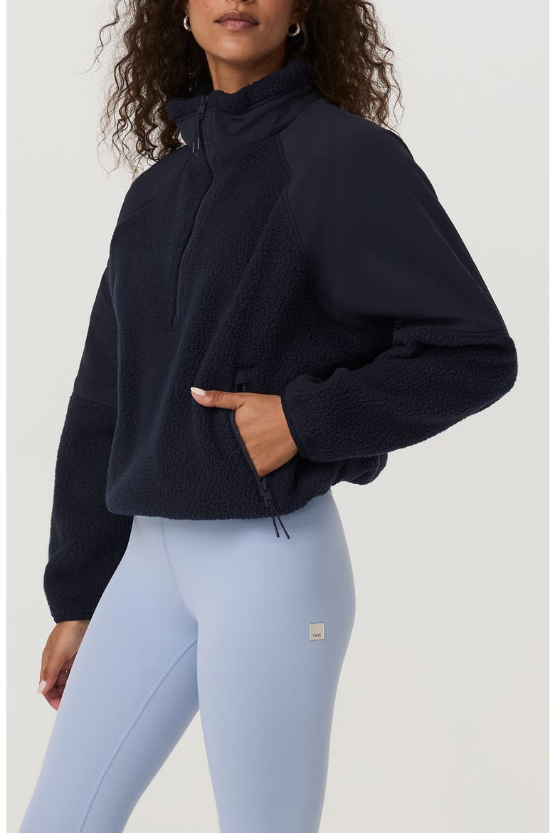 Alpine Half Zip Fleece Jacket, Alternate, color, INK