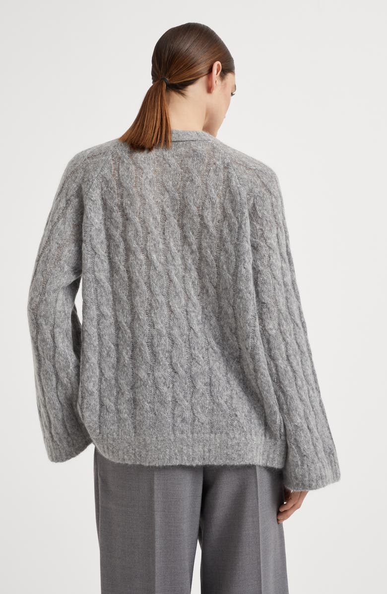 Brunello Cucinelli Wool and mohair sweater with monili, Alternate, color,