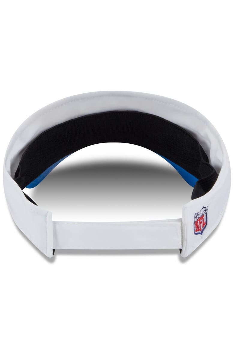 Men's New Era  White/Blue Detroit Lions 2025 NFL Training Camp Adjustable Visor, Alternate, color, White