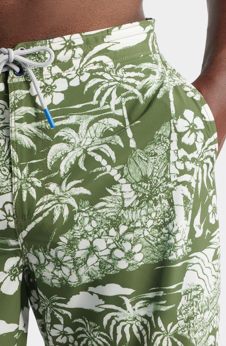 Tommy Bahama Baja Palms Paradise Board Shorts, Alternate, color, Rockwell