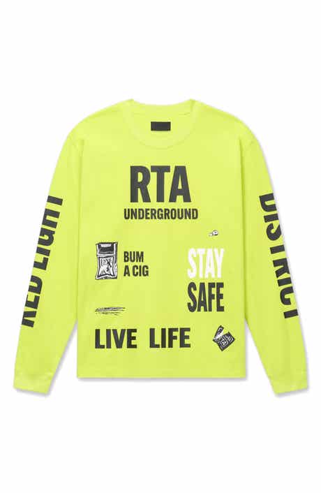 RtA Lawrence Long Sleeve Cotton Graphic T-Shirt