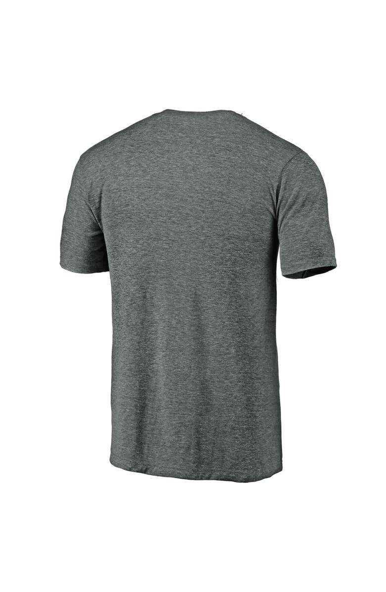 FANATICS Men's Fanatics Branded Heathered Charcoal Chicago White Sox Weathered Official Logo Tri-Blend T-Shirt, Alternate, color,