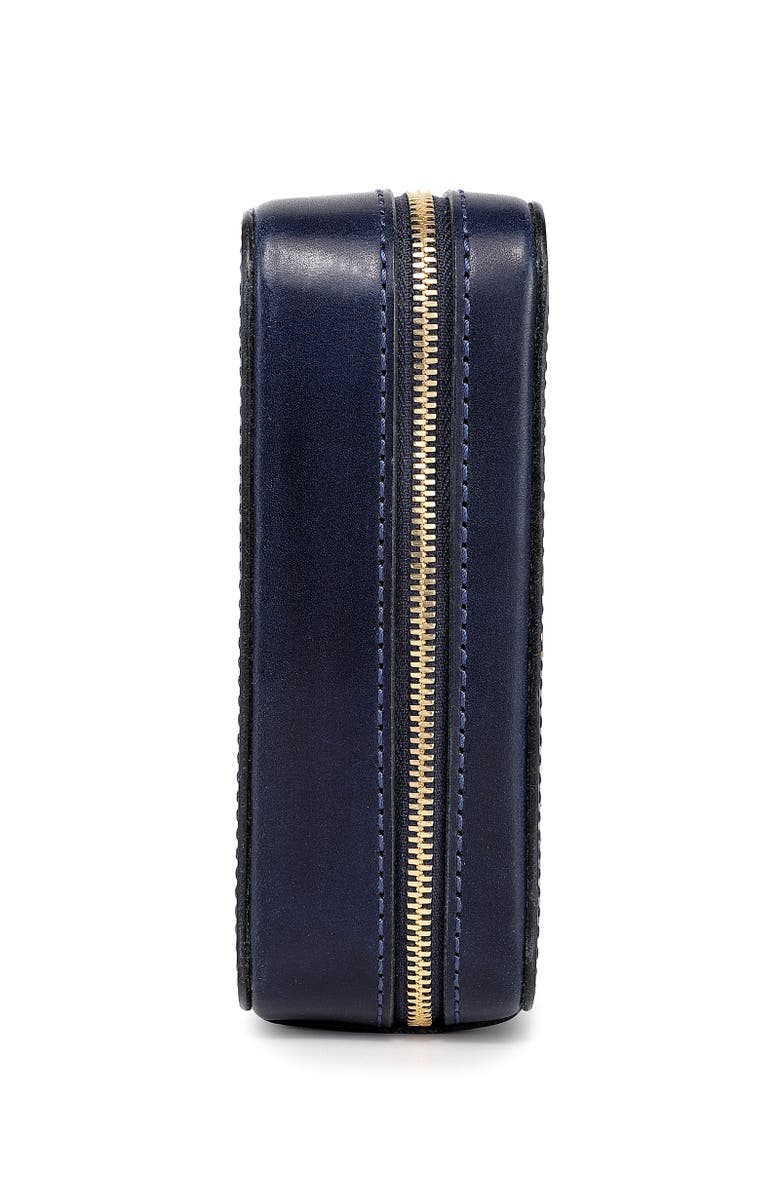 OLD TREND Oblong Genuine Leather Jewelry Box, Alternate, color, Navy