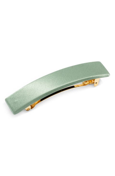Satin Rectangle Barrette