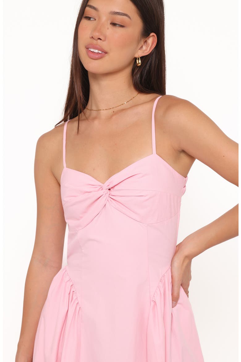 Venice Open Back Cotton Midi Dress, Alternate, color, PINK