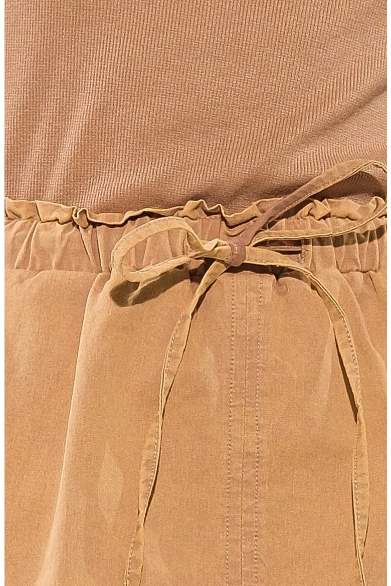 Mixed Media Tank Dress, Alternate, color, CAMEL