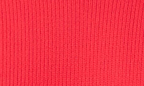 English Factory Stitch Detail Relaxed Fit Cotton Sweater In Red