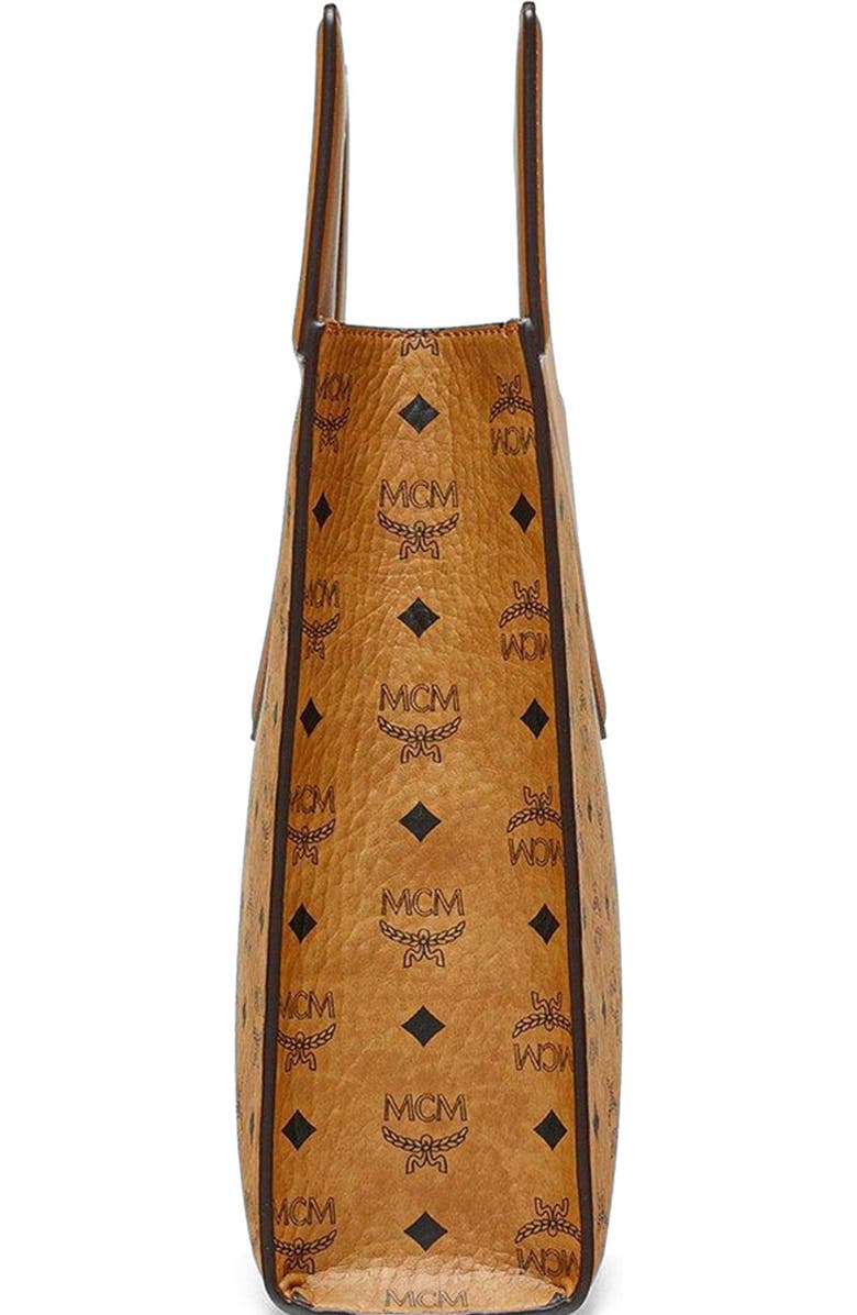 MCM Diamond Bag in Visetos Leather Mix, Alternate, color, Cognac