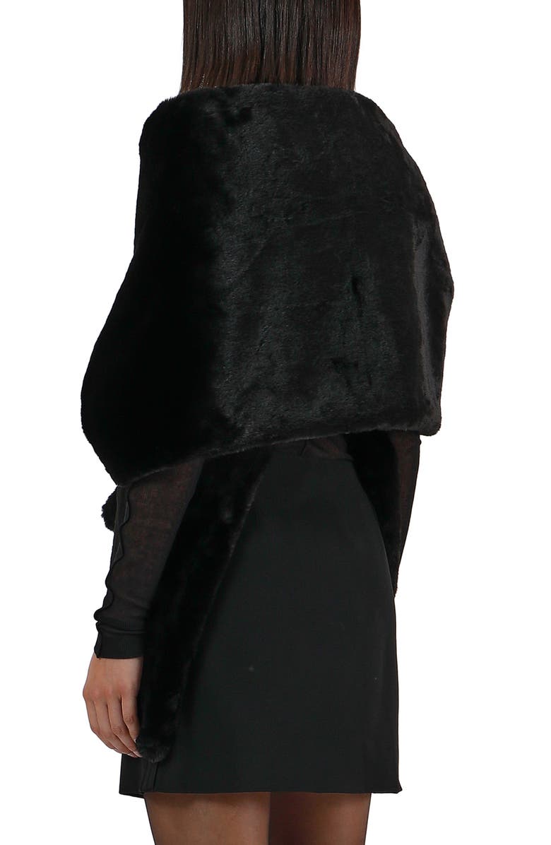 Apparis Aretha Pluche Faux Fur Wrap, Alternate, color, 