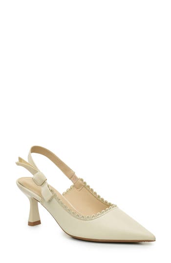 NICOLE MILLER NICOLE MILLER SCALLOPED SLINGBACK PUMP