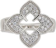 Juvell Cubic Zirconia Quatrefoil Ring